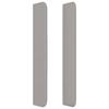 Tête de lit - Maison Exclusive - Avec oreilles - Gris clair - 103 x 16 x 118/128 cm