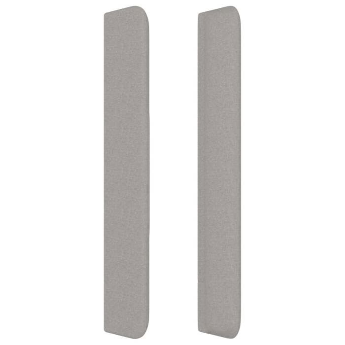 Tête de lit - Maison Exclusive - Avec oreilles - Gris clair - 103 x 16 x 118/128 cm