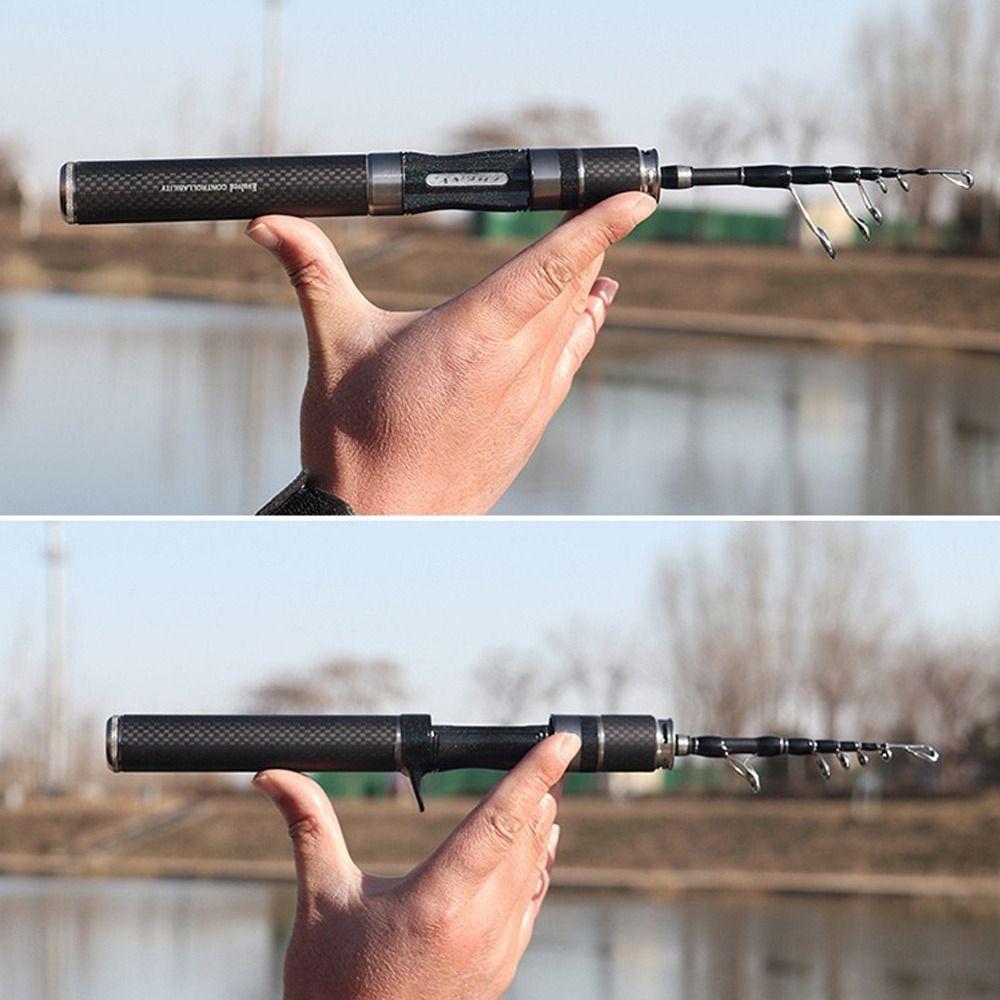 1.5m-1.8m Ultra Short Telescopic Feeder Rod Combo Fishing Rod Full Kits Spincast Fishing Reel Travel Fishing Gear Children