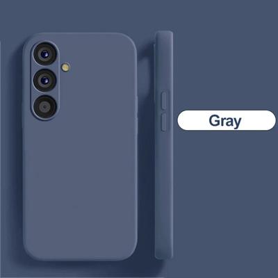 Moderne Hülle aus flüssigem Silikon mit Hautgefühl für Samsung A57/37/27/17/07 A56/36/26/16/06 A55/35/25/15/05S Vollschutzhülle mit Linsenschutz