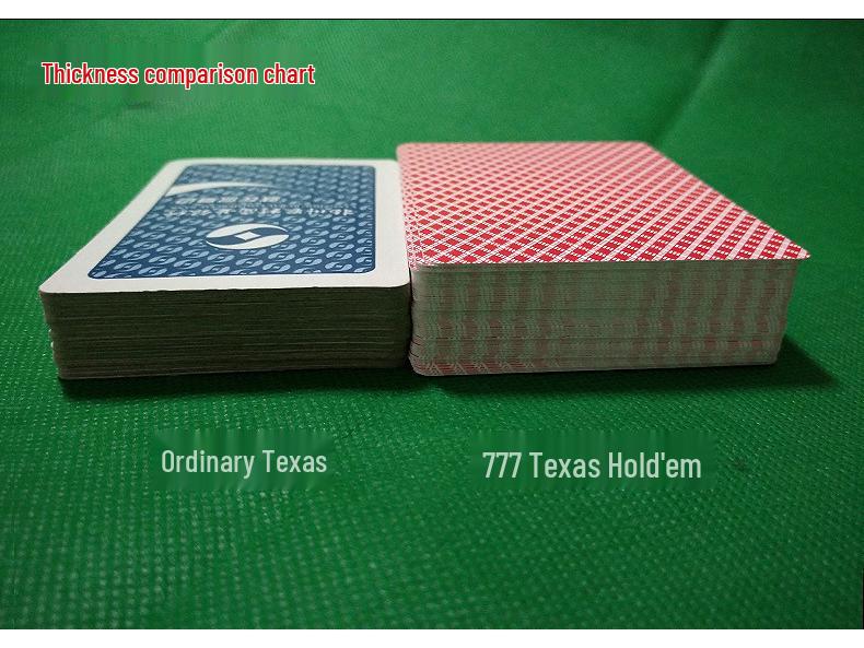 New Ben Niu 777 Texas Hold'em Large Print Frosted Plastic Poker Cards - Waterproof & Durable