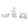 3pcs Xmas Bells Tree Ornament Xmas Theme Tree Hanging Decorative Pendant Set for Doorways