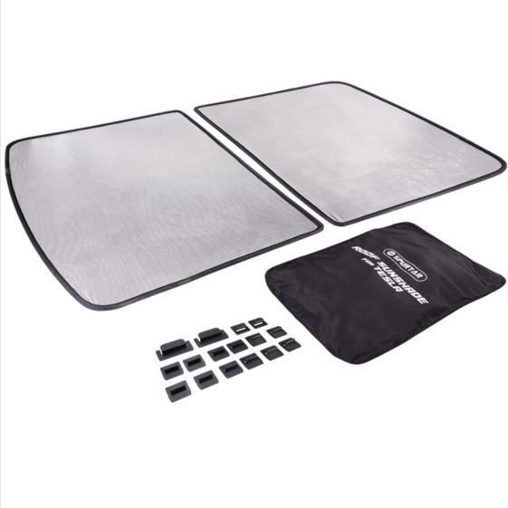 2-Piece Tesla Model Y/Y3 Enhanced Roof Sunshade with UV & Heat Protection