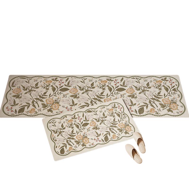 American Retro Diatom Mud Water-Absorbing Non-Slip Kitchen Floor Mat