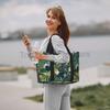 Hawaiian Palm Leaves Print Travel Duffle Bag Lightweight Waterproof Weekender Overnight Bags Unisex Foldable Workout Handbag