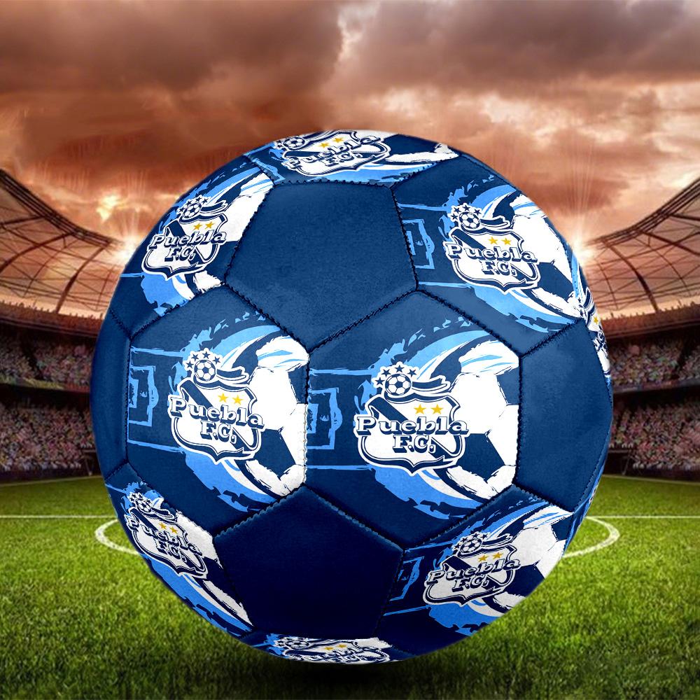 Puebla Indoor Soccer Ball Colorful All Ages Size 5 Machine Stitched PVC Competition Ready Durable High-Bounce