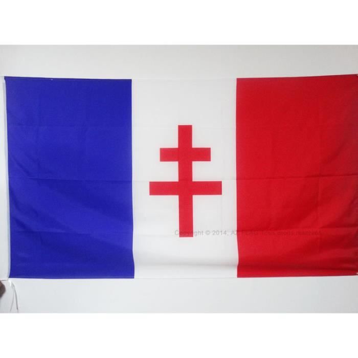 Drapeau - AZ FLAG - France Libre 1940-1944 - Polyester - 90x60cm - Haute Qualité