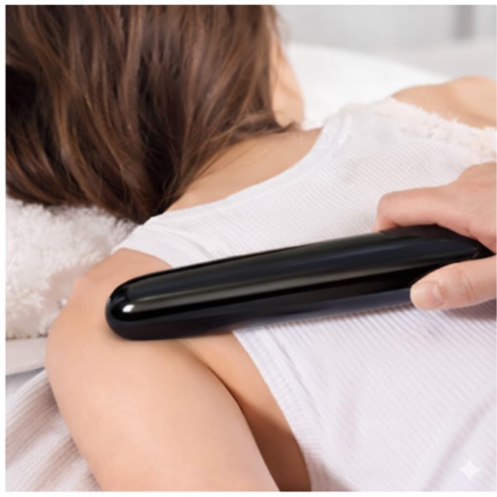 Natural Obsidian Acupressure Wand 21cm Long For Shiatsu and Massage Power Healing Stone For Relaxation and Healing Stone/Crystal