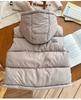 Children's Korean-Style Hooded Vest - Thick Warm Printed Down for Boys & Girls, Autumn/Winter Fashion Outerwear