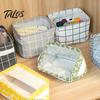 Cosmetic Storage Box Cotton And Linen Bin with Handles, Foldable Waterproof Desktop Space Saving Organizer Organizer, Basket for Makeup Book Baby Toys