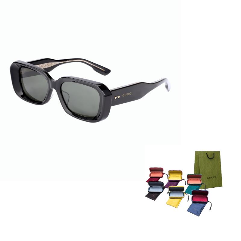 

GUCCI Engraved Shape Textured Faceted Rectangular Frame Rectangular Sunglasses Women s 54 чёрный