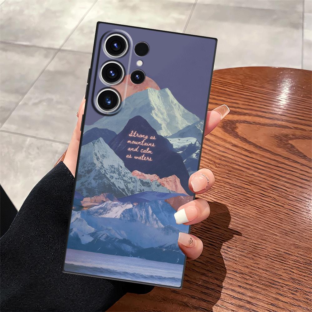 Funda Phone Cover Case for Samsung Galaxy S26 Ultra S20 Ultra S10 S9 Note 20 8 9 10 S25 Plus S24 S21 FE S23 Creative Mountain