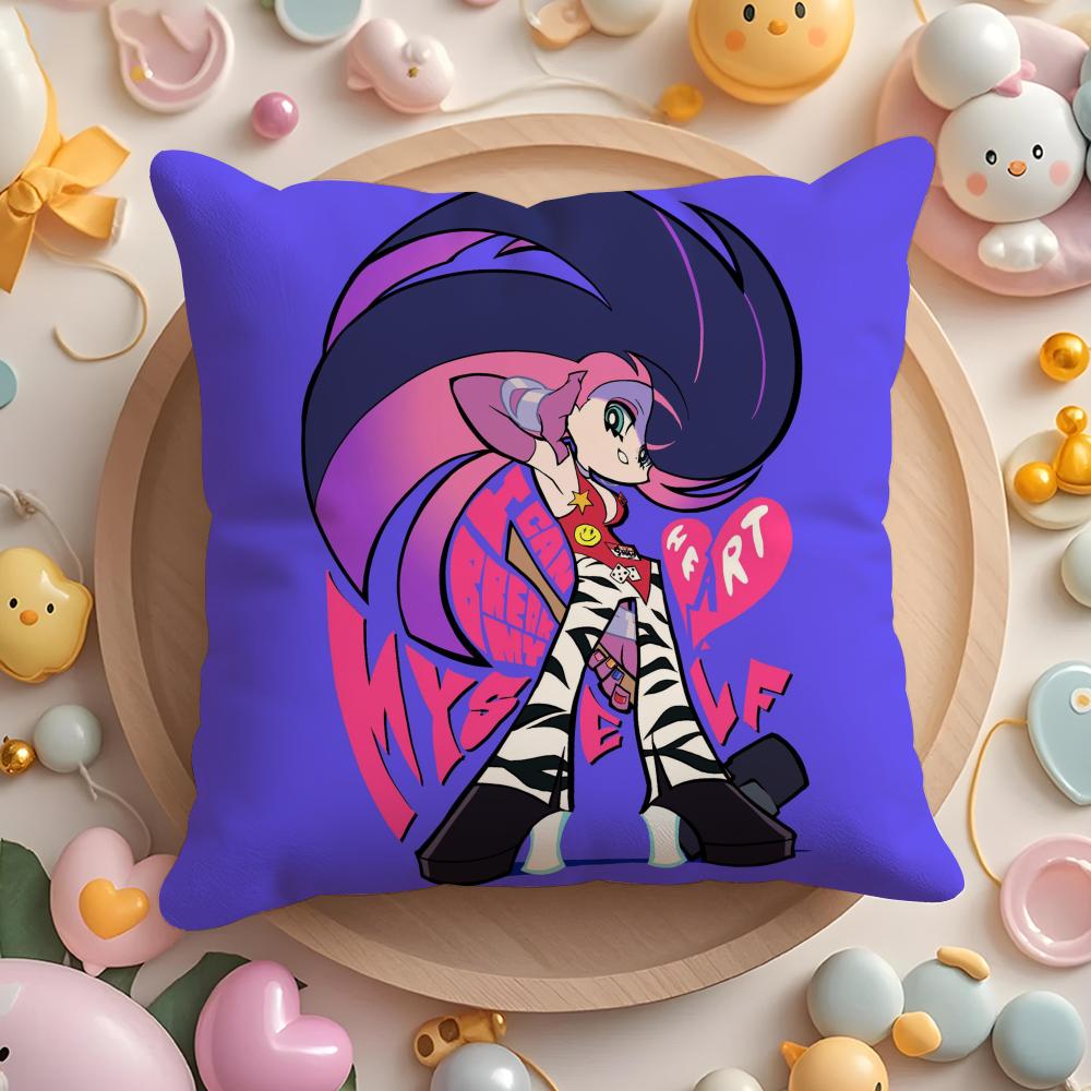 P-Panty & Stocking with Garterbelt Kissenbezug Kurzer Plüsch Doppelseitiger Druck Zuhause Maschinenwaschbar im Winter Kissenbezug