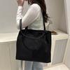 Women's bag new 2025 tote bag nylon large-capacity simple commuter shoulder bag casual literary cloth bag