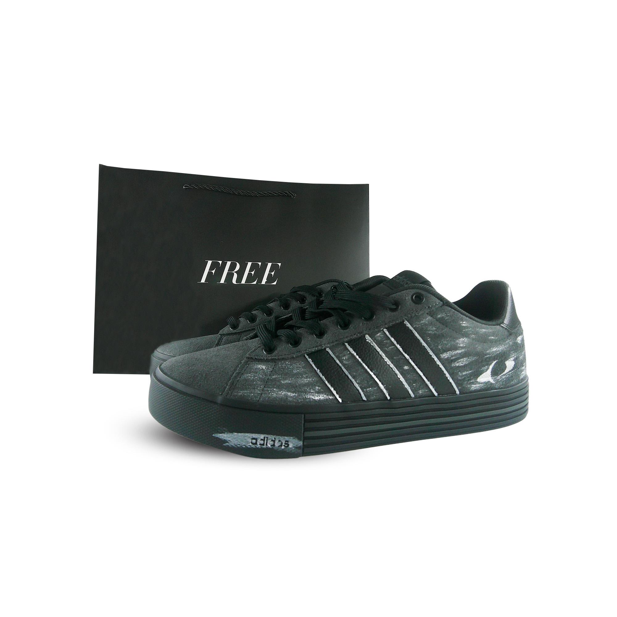 

Adidas Daily 4.0 Subtle Texture Synthetic Leather Slip Resistant Low top Skateboard Shoes Unisex JI4355(Team1452-) 44