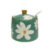 Luxurious High-Value Ceramic Seasoning Jars: Heat-Resistant Lard, Chili Oil, Sugar & Salt Containers for Home Kitchen.