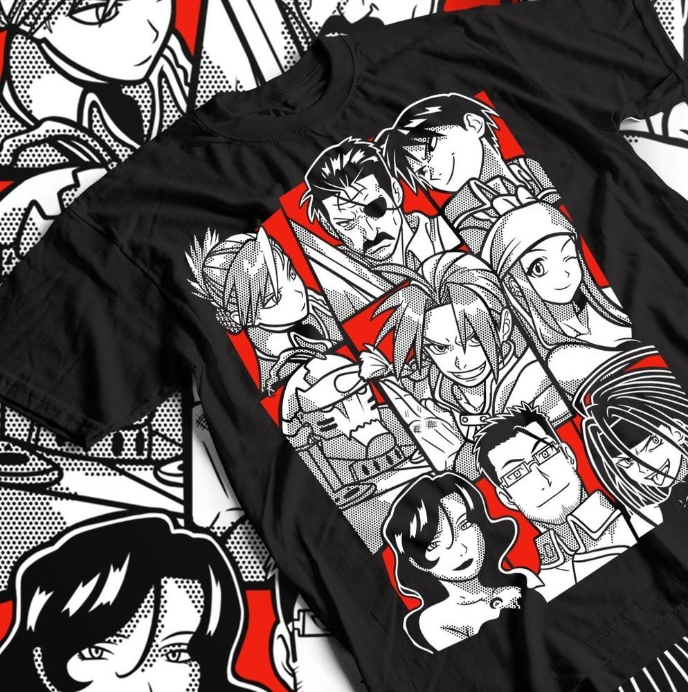 

Fullmetal Alchemist Tee, Alphonse Elric Shirt, Unisex Anime Brotherhood T-shirt, L