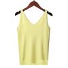 Women's Tank Top With Knitted Sequins Sexy Sleeveless V Neck Tank Top T-Shirt Casual Sequins Strappy T-Shirt Elegant Blouse