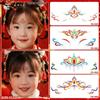2026 Year of the Horse Non-toxic Glitter Tattoo Stickers for Kids: Colorful Face and Forehead Designs