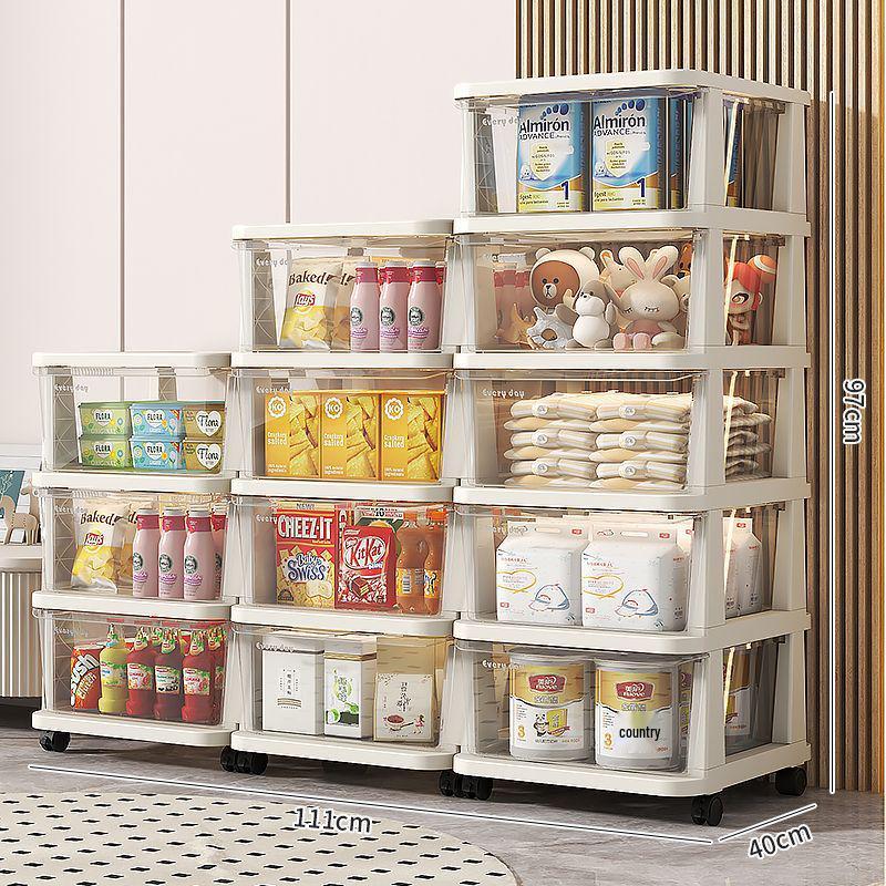 Sertar de depozitare din plastic pentru gustări și jucării - Cutie organizatoare pentru casă