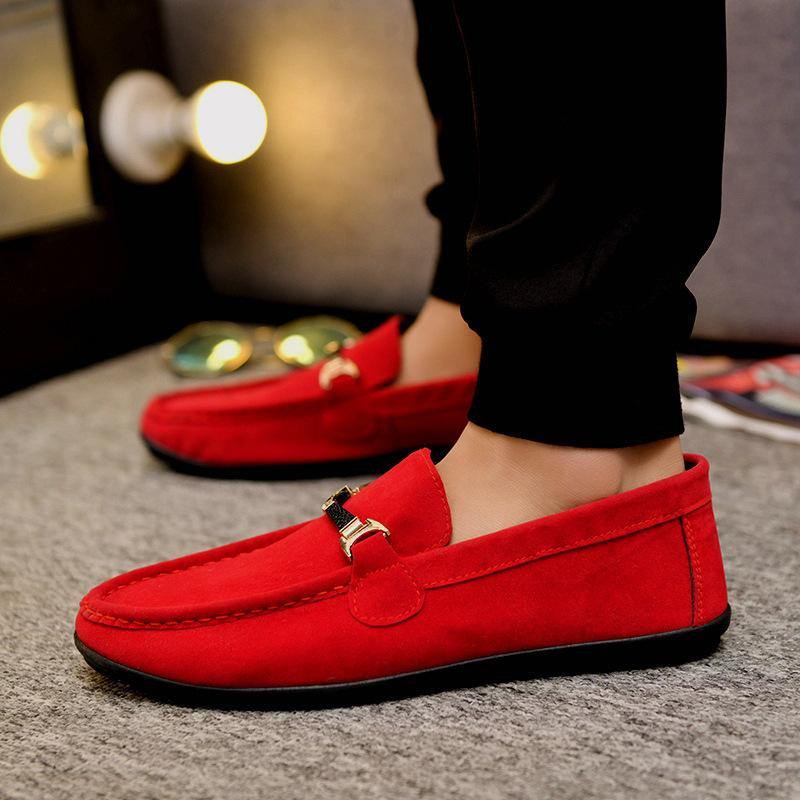 

Spring Bean Shoes Мужская повседневная обувь 42 красный