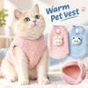 Warm Plush Cat Clothes Soft Small Dog Sweate Cute Pet Clothes  Small Pet