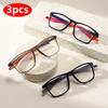 3pcs/1pcs TR90 Sport Reading Glasses Men Ultralight Anti Blue Light Presbyopia Eyeglasses Men Hyperopia Optical Eyewear Diopters