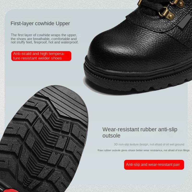 Summer Labor Insurance Shoes Anti-smashing, Anti-piercing, Non-slip, Breathable, Wear-resistant and Deodorant Steel Head Shoes