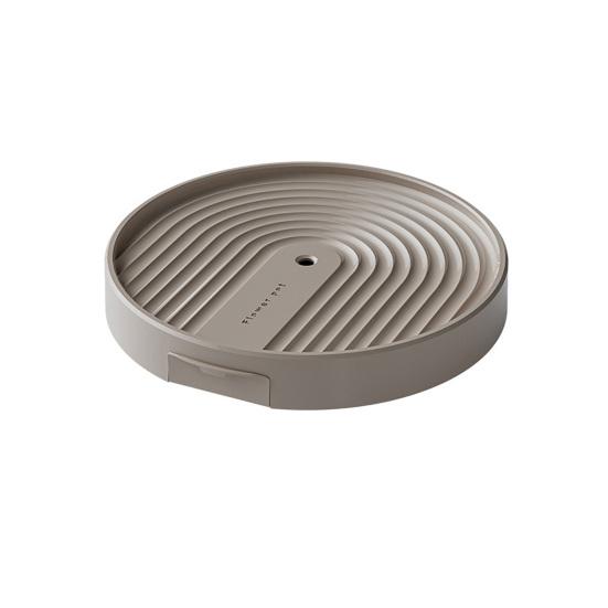 Pojízdný podstavec na rostliny Kulatý podnos pod květináč se skrytou drenážní nádržkou Podnos pod květináč s brzdovými kolečky pro vnitřní i venkovní použití