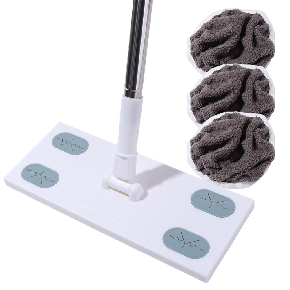 6Pcs Reusable Microfiber Mop Cloth Washable Mop Replacement Cloth Household