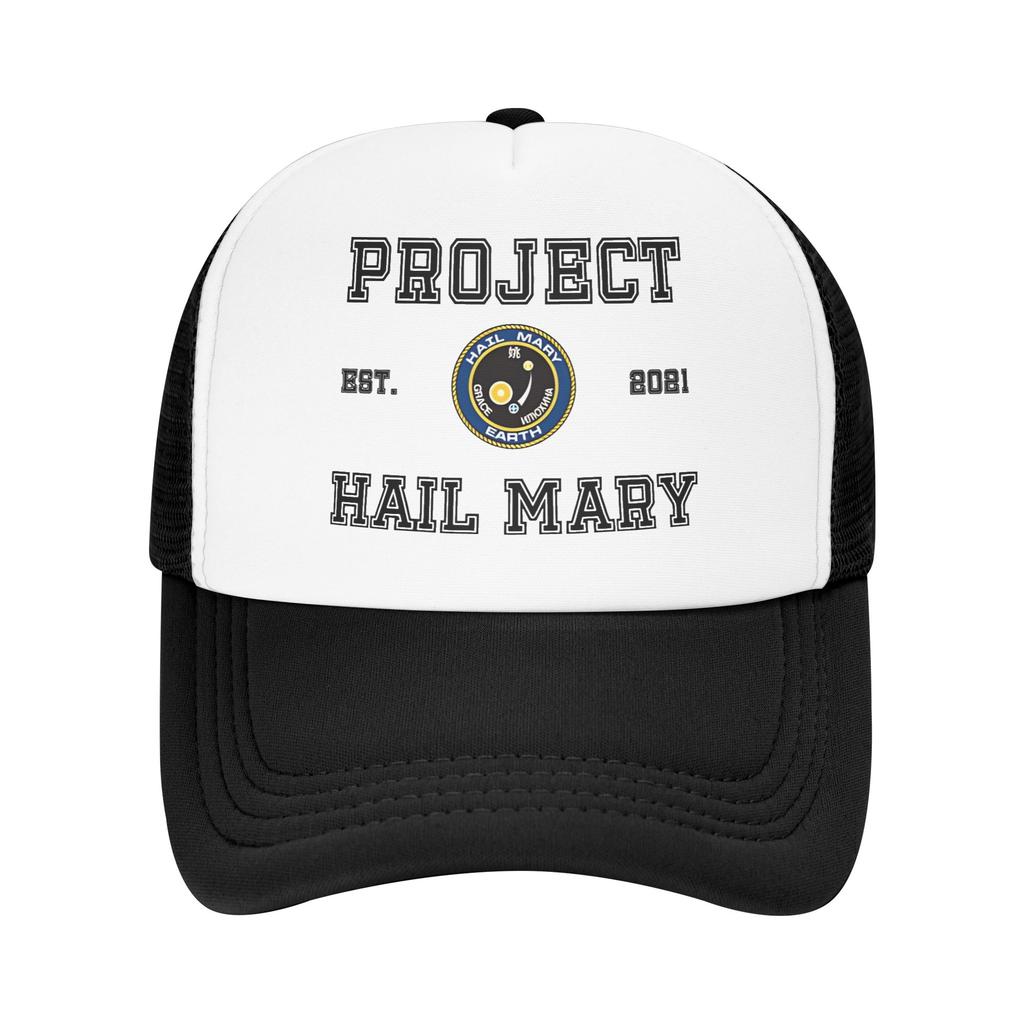 Project Hail Mary Missions-Aufnäher Trucker-Kappe Papa-Hut Sonnenkappen Sonnenkappen Atmungsaktive Snapback-Kappen Netz-Baseballkappen Sommer