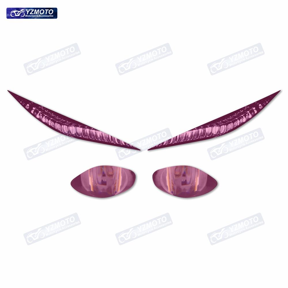 For YZF R6 2017-2023 Motorcycle Track Version Edition Headlight Decoration Sticker Motorbike Headlight Protective Film Stickers