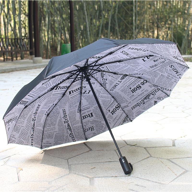 Umbrelă Rezistent la vânt, pliabil automat, bărbați, mașină, femei, de lux, pentru afaceri, umbrelă de soare, dublu, 10K