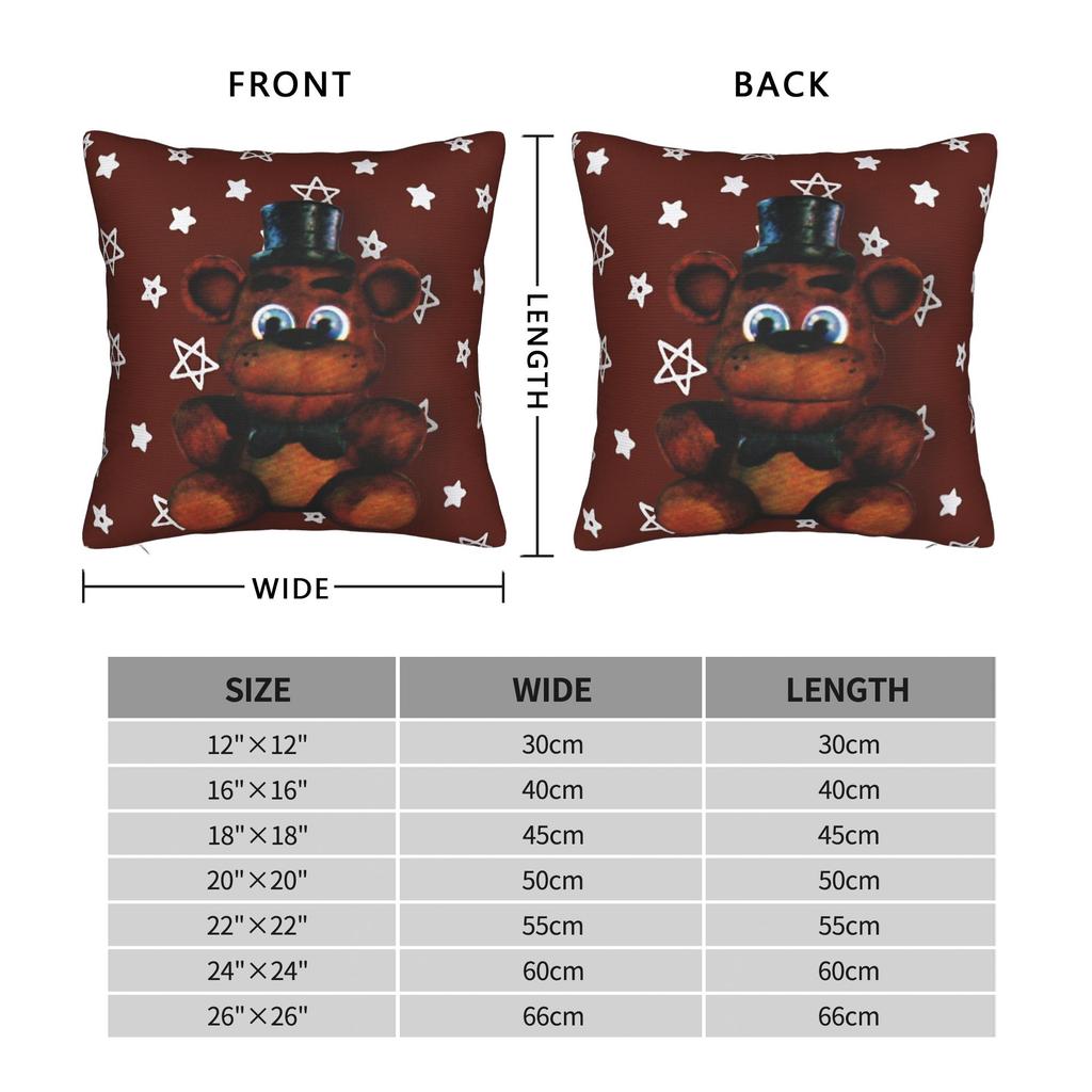 FNAF At Freddys Kissenbezüge Stuff Bedruckte Kissenbezüge Dekorationen Kissenhülle Abdeckung Sofa Multi Größe