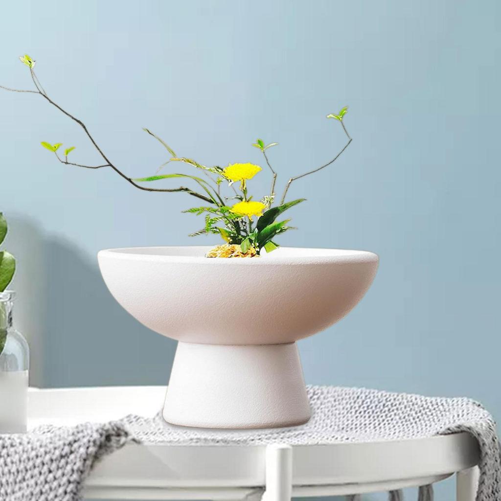 Ceramic Flowerpot for Indoor And Outdoor Use, Decorative Vase Cafes Balconies