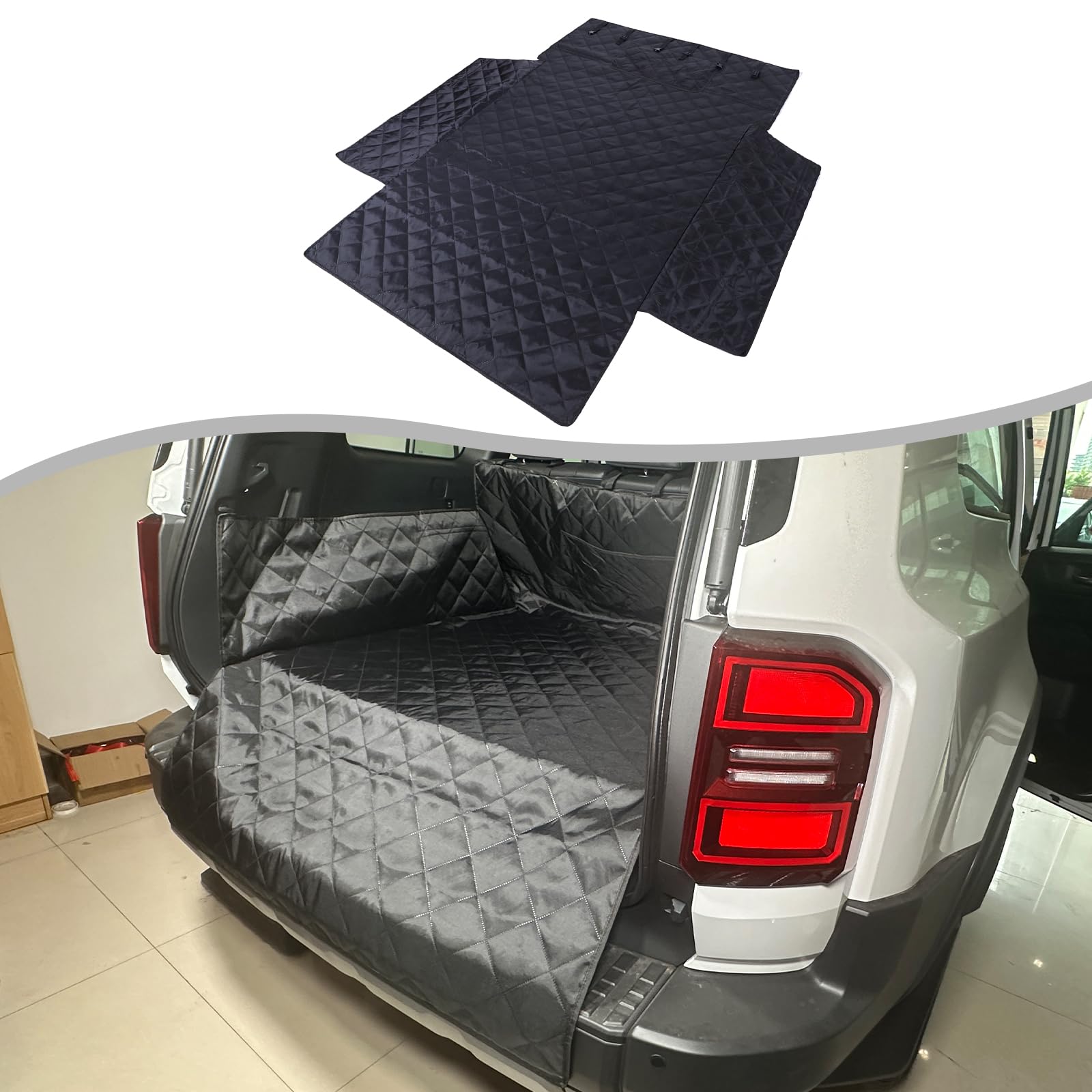 DIYUCAR Toyota Land Cruiser 250 Trunk Mat Pet Mat Car Pet Seat Trunk Pet Mat Waterproof Easy Installation Foldable Interior Parts Custom Car чёрный