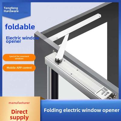 Ouvre-fenêtre électrique intelligent avec bras repliable et ventilation coupe-feu - Télécommande et commande vocale via l'application Mijia