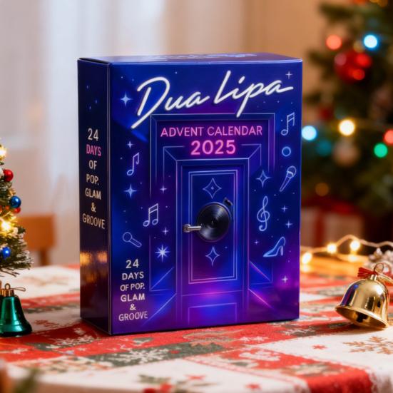 Adventskalender 2025 24 Dagar Akrylprydnad med Musikalisk Tema Jul Nedräkningsdekor för Gran och Fans Högtidssamlarobjekt