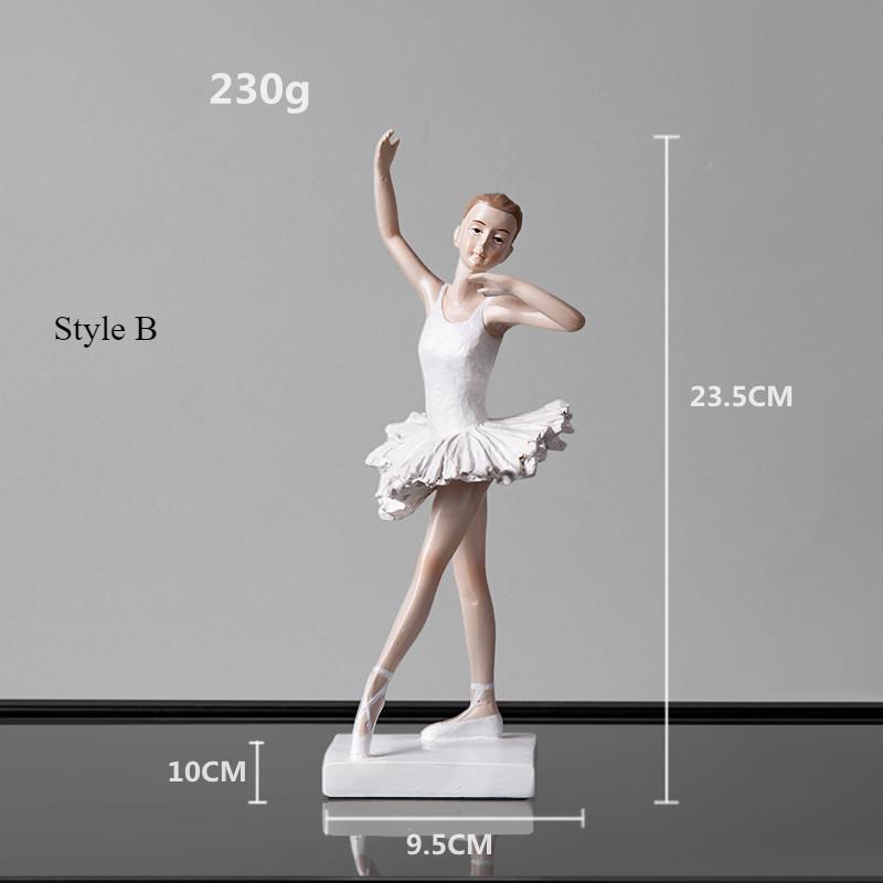 Skandinavisk kreativ ballettjente-ornament i interiørstil, danserrom, prinsesserom, myke dekorasjoner, hjemmeinnredning