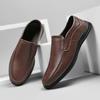 Frühling Neue Herren Business Lederschuhe Herren Echtes Leder Doug Schuhe Weiche Sohle Freizeitschuhe Arbeit Bequem Slipper