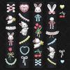 Lace Bowknot Bunny 3D Silicone Mold Nail Art Decoration Nails Diy Design Silicone Nail Template Nail Mold