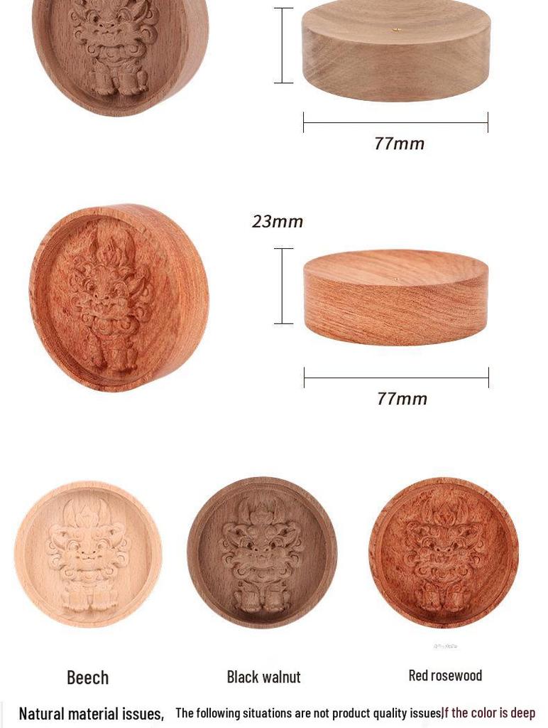 Solid Wood Aroma Diffuser & Incense Tray Ornament for Home & Bedroom