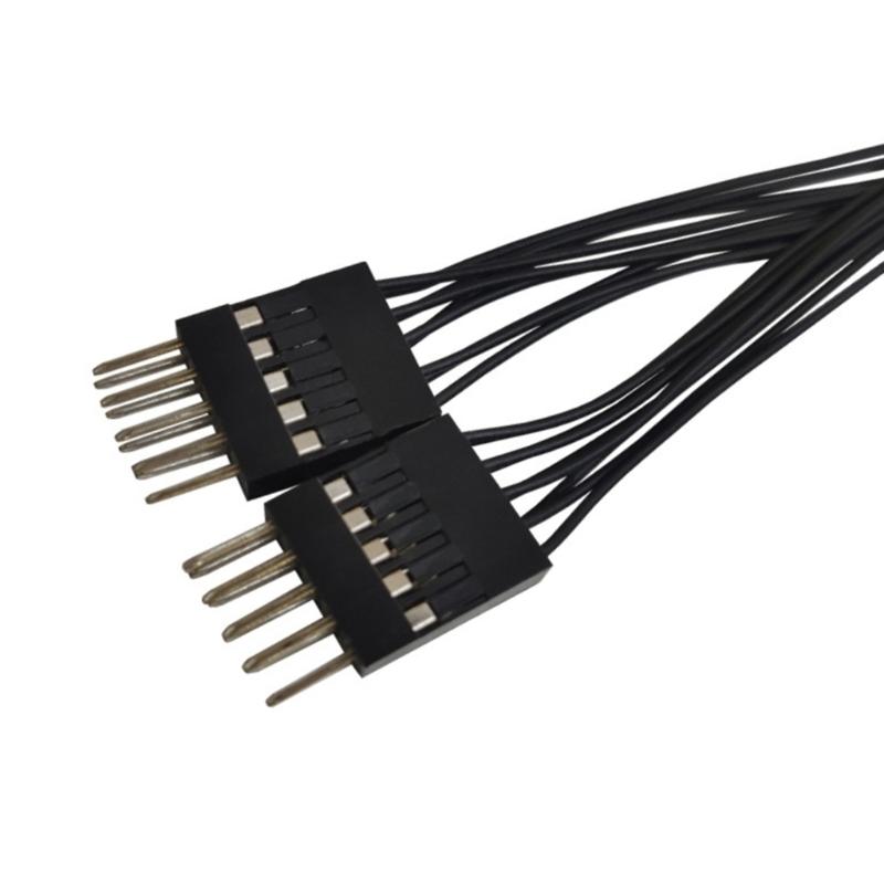 10CM 1 auf 2 USB 9pin Splitter Adapter Computer Mainboard Internes Kabel 9pin USB Verlängerungsanschluss