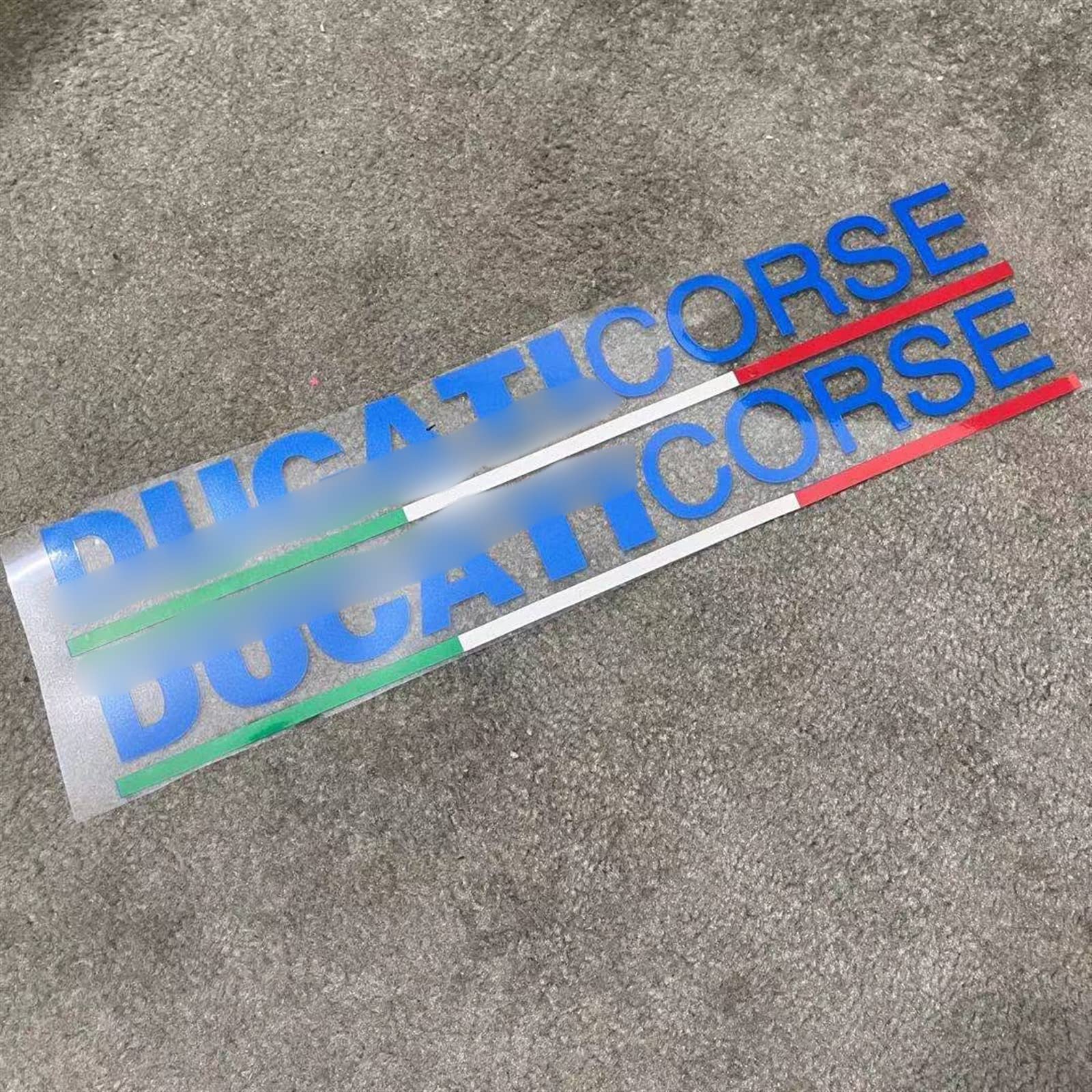 

Разноцветные мотоциклетные виниловые светоотражающие наклейки Логотип Ducaticorus Боковые панели кузова и педалей Итальянский флаг Ducati One Size синий