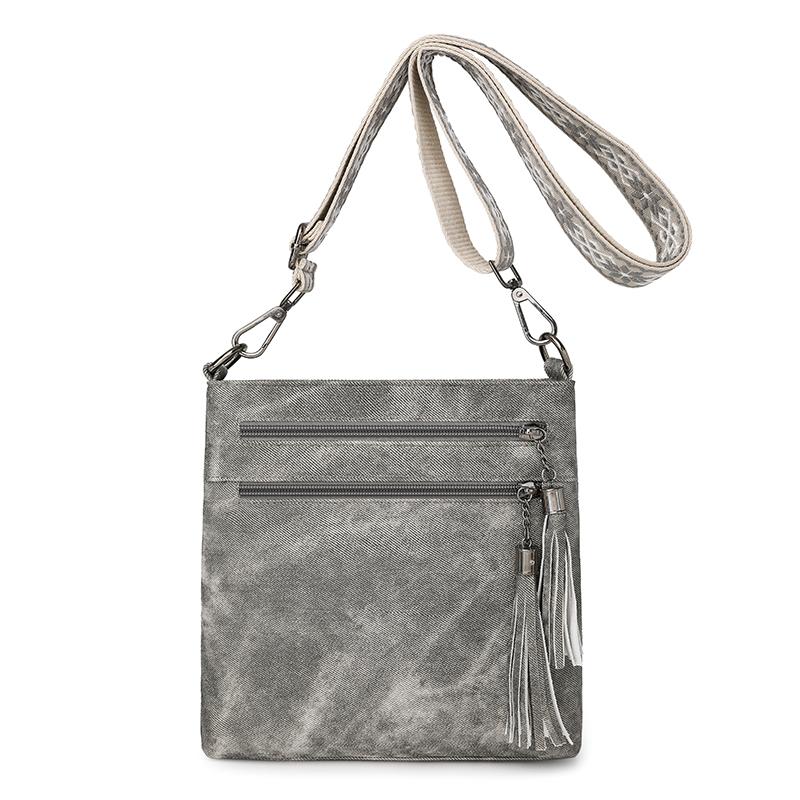 

Женская сумка Многокарманная сумка через плечо Сумка кроссбоди Маленькая квадратная сумка серый