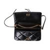 Tory Burch Kira Gold Hardware Chain Shoulder Bag With Magnetic Closure Leather Shoulder Wallet Women Wallet Black 158624-001
