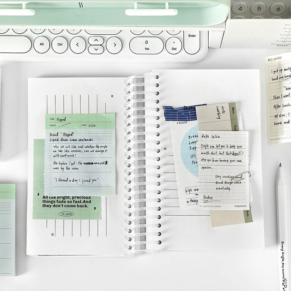 PaperMore Gradient Three-Piece Sticky Note Set - Daily Style for Journaling & Messages
