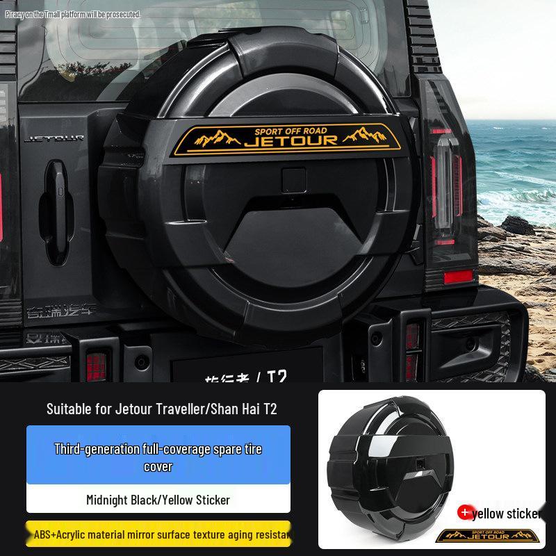 Enhanced Jetour Traveler ShanHai T2 Full-Size Thick Tire Cover with Light