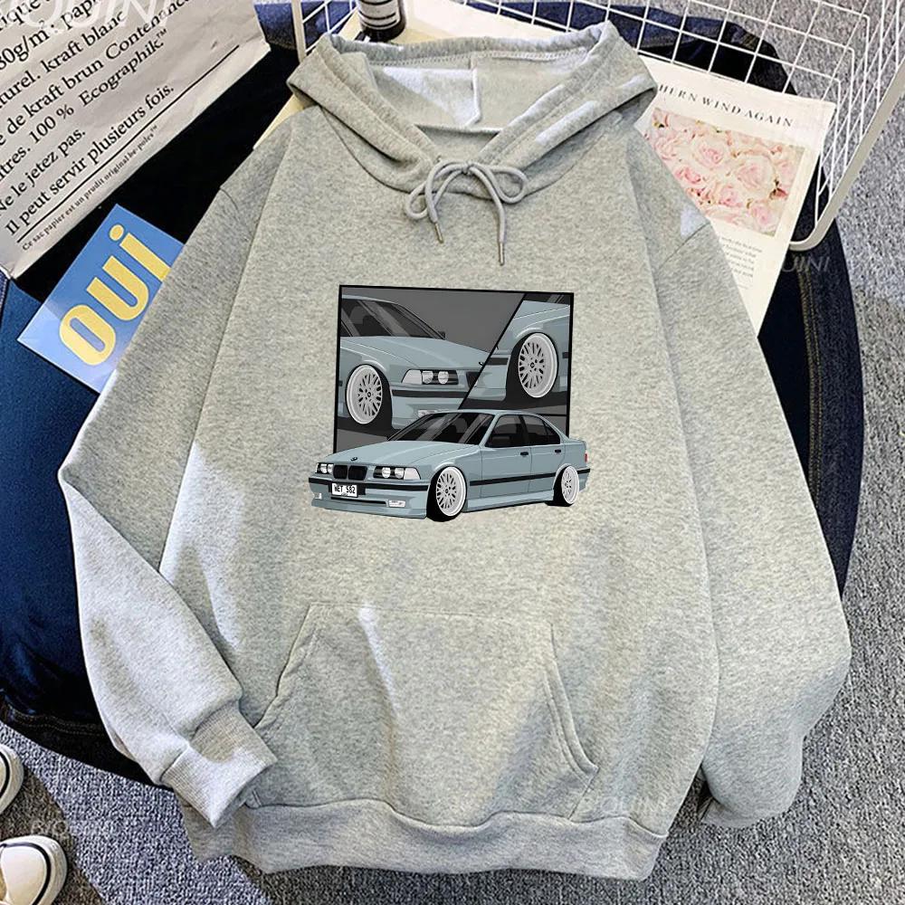 Car Printed Graphic Hoodies Prevalent Street Male Casual Sweatshirts Autumn Fleece Clothing Soft Comfortable Hooded