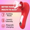 Clit Sucker Oral Nipple Vacuum Sucking Rose Vibrator Female Sex Toy Mini Sucking Vibrating Adults Good Sex Product Suck Vibrator
